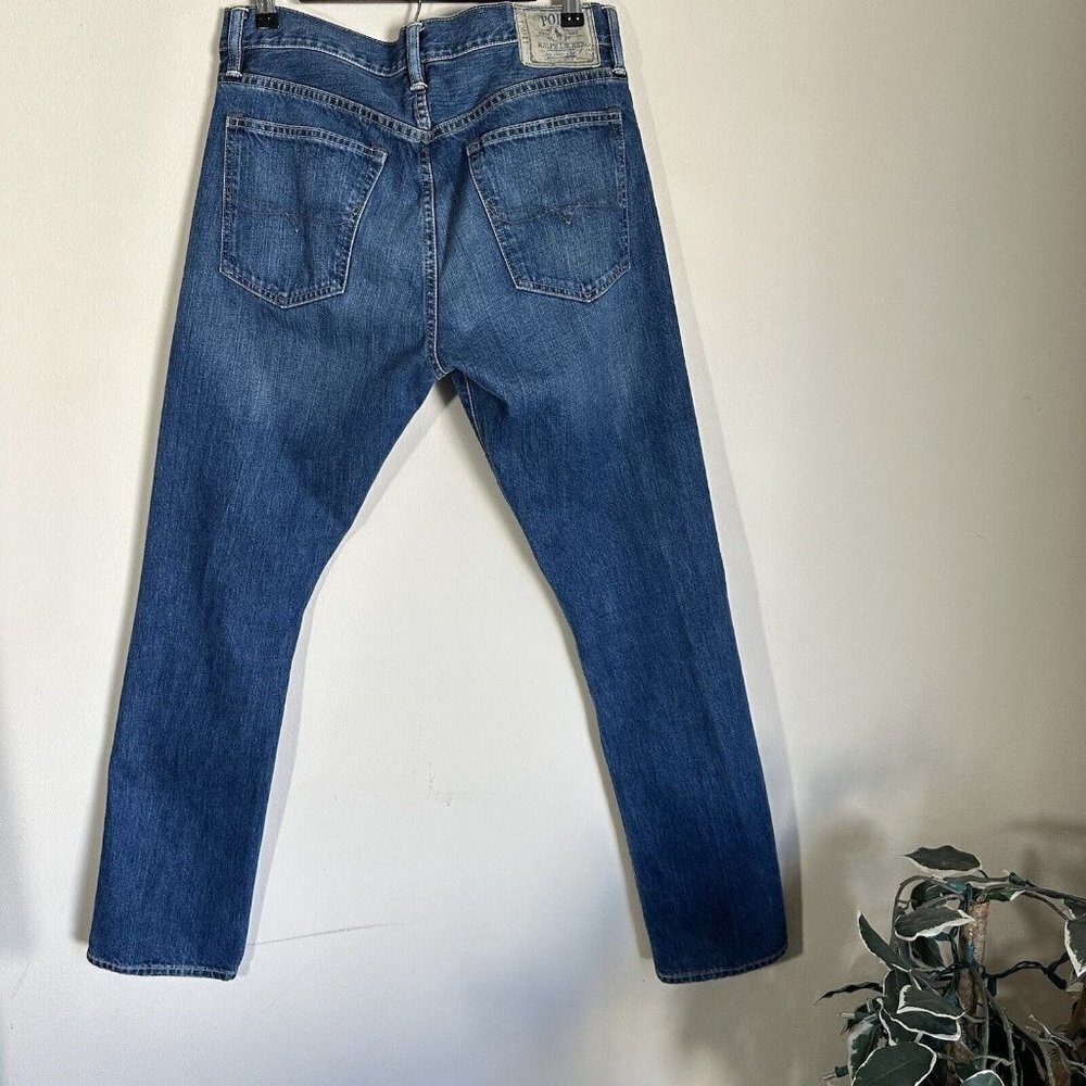 Polo Ralph Lauren Mens Slim Straight Jeans Size 32 x 32 Blue Medium Wash